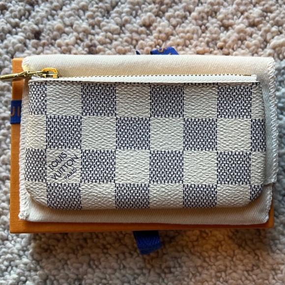 Louis Vuitton Damier Azur Key Coin Pouch Cles - Picture 1 of 15